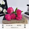 Flores Artificiais Transfronteiriças 5 Cabeças de Cravos Arranjo em Vaso Buquê de Dia das Mães Presente Decoração de Casa Decoração de Casamento