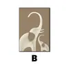 Pintura decorativa simples e moderna para sala de estar elefante preto e branco mural de parede para TV pintura de parede de fundo para sofá novo de alta qualidade