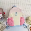 Mochila Escolar de Gran Capacidad para Estudiantes de Primaria, Mochila de Moda Coreana de Color Contrastante para Niños y Niñas, Nueva Mochila Casual Infantil 2026