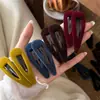 Pinza de Pelo de Terciopelo con Forma de Gota de Agua Colorida Simple Coreana para Mujer, Pinza para Flequillo de Frente, Pinza Lateral para Oreja, Pinza BB, Accesorios para el Cabello