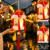 Lanternas Novas do Festival do Meio do Outono de 2026, Lanterinhas Pequenas Iluminadas de Mão Estilo Chinês para Crianças, Lanternas de Palácio Hanfu, Adereços para Fotos