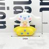 Llavero de perro Sanrio Yugui, llavero de coche con diseño de planeta y luna, colgante de perro con orejas grandes espaciales, joyería