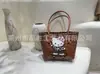 Nova Bolsa de Verão Gatinho Rattan Sintético Artesanal Trançada Cesta de Legumes para o Dia a Dia Versátil para Piquenique Praia Férias