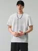 Nueva Camiseta de Manga Corta con Cuello Redondo de Verano 2026 en Negro, Blanco, Rosa y Morado, Corte Holgado con Etiqueta, Sin Cuello