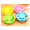 Taza Plegable de Silicona Color Caramelo Taza Portátil para Viajes al Aire Libre Artículos de Uso Diario Taza de Enjuague Bucal Telescópica