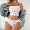 Fornecimento Exclusivo Transfronteiriço para Temu, Amazon e Aliexpress: Conjunto de Lingerie Camisola Bordada de Morango para Mulheres