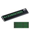 Decoração da placa do número do estacionamento da placa do carro em movimento da placa de número criativo oculto do telefone do estacionamento número da placa bonito