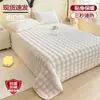 Sábana de Peluche de Conejo Pieza Única Invierno Forro Polar Engrosado Terciopelo de Leche Coral Fleece Sábana Individual para Dormitorio Manta de Peluche Nueva