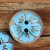 Flores de Primavera Azul Creativo Retro Estético Versátil Simple Accesorio de Alta Gama Botones para Camisa Chaqueta