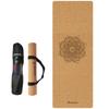 Cuerda de saltar de goma antideslizante, silenciosa, engrosada y ensanchada, personalizada, para fitness, esterilla de yoga de corcho para el hogar.