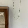 Collar de Cadena de Plata Esterlina s925 Plata Rota para Mujer Diseño Simple de Bloguera Celebridad de Internet Lujo Ligero Cadena para Suéter