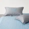 Funda de almohada larga de algodón de fibra larga, color liso estampado, estilo ins escandinavo 2025, nuevo lujo accesible, B&B, individual