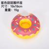 En stock pvc inflable flamenco portavasos unicornio dona cola portavasos para bebida de coco