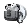 Adequado para Estojo de Fone de Ouvido Bluetooth Sem Fio Apple AirPods 4 com Fixação Magnética e Suporte Automático, Estojo Protetor Anti-Queda Pro2
