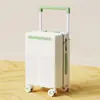 PersonalizaçãoNova Mala Multifuncional de Rodinhas Largas com Haste Extensível 20 polegadas Estampa de Logo Rodas Universais Silenciosas Bagagem de Mão