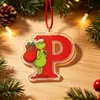 Colgante de letra acrílica de monstruo verde navideño transfronterizo, 2 estilos de adornos de árbol de Navidad, decoración de regalo navideño transfronterizo