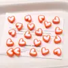 Macaron Acrílico Corazón Cuentas Sueltas DIY Hecho a Mano Casero Pulsera Pulsera Cadena de Teléfono Móvil Accesorios de Joyería