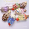 Hielo a través de fruta fresa paleta helada DIY pasador cuerda zapato flor clavo de pared creativo material de joyería magnética accesorios de resina