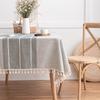 Toalha de mesa retangular moderna simples de algodão e linho, toalha de mesa de centro, toalha de mesa para livros, tapete de piquenique, toalha de mesa doméstica, atacado internacional