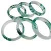 Pulseira de Jadeíta Transparente de Gelo de Alta Qualidade com Flores Flutuantes, Pulseira de Jadeíta Cor Esmeralda com Flores Verdes Flutuantes, Pulseira de Jadeíta Tipo Gelo, Jadeíta Quartzítica