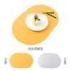 Mantel de Cuero de Fábrica Estilo Occidental para Comedor Hotel de Alta Gama Restaurante Mantel para Comedor Familiar Mantel de Mesa Impermeable a Prueba de Aceite Aislante Térmico Estilo Lujo Ligero