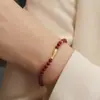 Tienda de Fábrica Pulsera Auténtica Garantizada con Alto Contenido Natural de Cinabrio, Destello Mineral, Jade de Cera de Abeja, Sensación de Alta Gama, Venta al por Mayor de Pulseras, Arena Dorada Púrpura