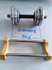 Soporte de Rack para Colocar y Almacenar Mancuernas, Mancuernas de Gimnasio, Equipo Fijo Imitación Extendido, Soporte de Madera Maciza de Acero Inoxidable