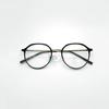 Armazón de gafas al por mayor 210400 anti-luz azul pegamento dorado moda coreana gafas de montura grande ins net red montura sencilla