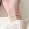 Pulsera de cielo estrellado chapada en plata 925 estudiante japonesa y coreana simple ins nicho fresca cadena de coliflor tobillera collar