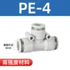 Conector de Tubo de Ar PU PE4/6/8/10/12/14/Tipo T Conector Pneumático de Três Vias Conector de Válvula Solenoide Válvula de Ar