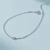 Pulsera de diamantes pequeña y simple mini diamante único 10 puntos pulsera de diamantes artificiales plata S925 para mujer pulsera básica diaria mixta