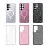 Nueva Funda de Teléfono Magnética con Purpurina para Samsung S26Ultra Adecuada para S25U Transparente S26Plus Comercio Exterior S26 Transfronterizo