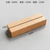 Base de Madera Maciza para Tarjeta de Exhibición de Precio de Escritorio Registro Tarjeta de Mesa para Menú Hotel Café Etiqueta Publicitaria Soporte de Madera para Tarjeta de Mesa