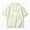 Yidi Exportado para Europa e América Camiseta de Manga Curta para Homens, Verão, Caimento Solto, Gola Redonda, Letras em Relevo, Marca Tendência Retro Americana Manga Meia