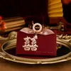 Caixa de Doces 2023 Nova Sacola de Doces de Caqui Caixa de Doces para Casamento Embalagem de Caixa de Presente de Alto Nível Caixa de Doces Suprimentos para Casamento