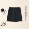 Minifalda de Diseño Asimétrico Estilo Traje para Mujer, Nueva Falda Adelgazante de Cintura Alta para Figuras Pequeñas Verano 2026