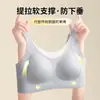 Ropa interior de talla grande de modal, absorbente de sudor, transpirable, desodorante, con copa fina, para prevenir la flacidez y hacer que los pechos grandes parezcan más pequeños