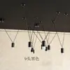 Espejo Convexo DIY Arte Personalizado Lámpara de Barra Nórdico Danés Restaurante Línea Diseñador Luz Colgante Geométrica Hotel