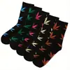 Calcetines Maillard Transfronterizos Estilo Universitario Calcetines Deportivos Largos Calcetines de Dos Rayas Verticales de Moda Calcetines Versátiles Adelgazantes de Media Pantorrilla