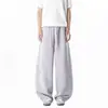 Novedad Otoño/Verano 2026 Estilo Chino Algodón Casual Deportivo Pantalones de Chándal para Hombre Cintura Alta Ajustados Rectos Pantalones Banana Pierna Ancha Pantalones Curvos