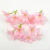 Conjunto de alta qualidade com 15 peças de cabeças de flor de rosa de seda artificial rosa para presilhas DIY, grinaldas, arranjos florais e acessórios decorativos