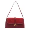 Bolso Casual de Moda Estilo Coreano, Bolso Pequeño Cuadrado para Hombro Estilo Viajero de Negocios para Mujer, Color Sólido Texturizado, Bolso Cruzado Elegante y Artístico