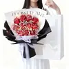 Hielo Picado Flor Rosa Azul Eterna Gipsofilia Ramo Seco Día de San Valentín Chino Navidad Día de San Valentín Regalo de Cumpleaños para Novia