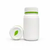 Garrafa de plástico PET com tampa em formato de folha, garrafa de produto para saúde de óleo de peixe em cápsula de cálcio de PET, frasco de remédio de plástico de 120ml