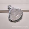 Collar de Calcedonia Penetradora de Hielo Buda Colgante Maitreya de Gran Vientre para Niña Nuevo Estilo Chino Diamante Envolvente Buda Sonriente Cadena de Lana