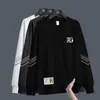 Sudadera de peso pesado 300g, cuello redondo, nuevo producto de otoño, corte holgado, engrosada, manga larga, jersey, prenda básica casual y versátil