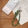 Hd216A06 Cordón Tejido Simple Estilo Dopamina Correa para Teléfono Llavero Colgante Accesorio para Bolso con Almohadilla para Teléfono