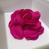 Tela de Microfibra Borde Quemado Flor Accesorios DIY Anillo para Tarjeta de Cabello Accesorios para Ropa Ramillete Joyería Pequeña Fresca Coreana Accesorios