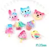 Pasador Material Brillante Diadema Conejo Helado Accesorios para el Cabello DIY Panda Rojo Helado Pájaro Hebilla de Zapato Decoración DIY