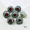 Capullos de Rosa Simulados, Color Otoño, Capullos de Té Retro, Accesorios de Mini Ramo Hechos a Mano, Materiales para Decoración de Flores de Muñeca, Flores Artificiales